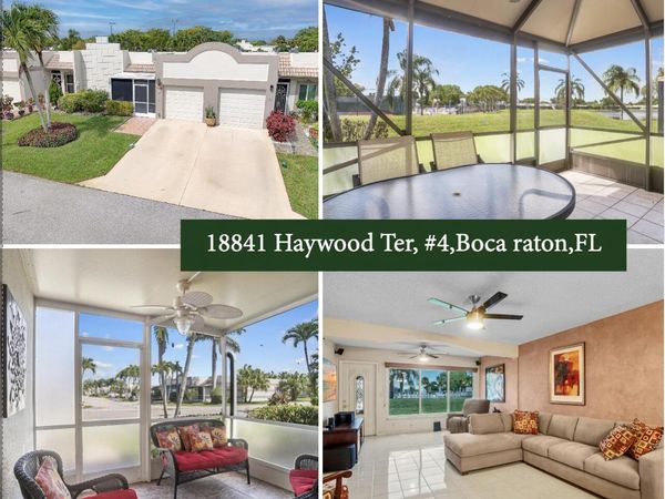 18841 Haywood Terrace , Unit 4, Boca Raton, FL 33496